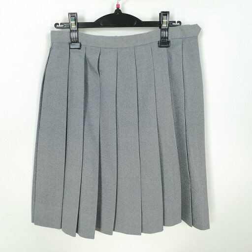スクールスカート 冬物 w63-丈55 グレー 中学 高校 プリーツ 学生服 制服 女子 中古 HK2799 スクールスカート 冬物 w63-丈55 グレー 中学 高校 プリーツ 学生服 制服 女子 中古 HK2799