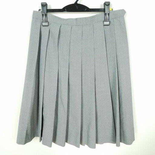スクールスカート 夏物 w69-丈61 グレー 中学 高校 プリーツ 学生服 制服 女子 中古 HK7771 スクールスカート 夏物 w69-丈61 グレー 中学 高校 プリーツ 学生服 制服 女子 中古 HK7771