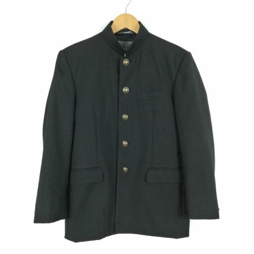学生服 学ラン M 男子 上着 ウール混 学校指定制服 詰襟 サージ 黒 中古 ランクC a3 JJ5660 学生服 学ラン M 男子 上着 ウール混 学校指定制服 詰襟 サージ 黒 中古 ランクC a3 JJ5660