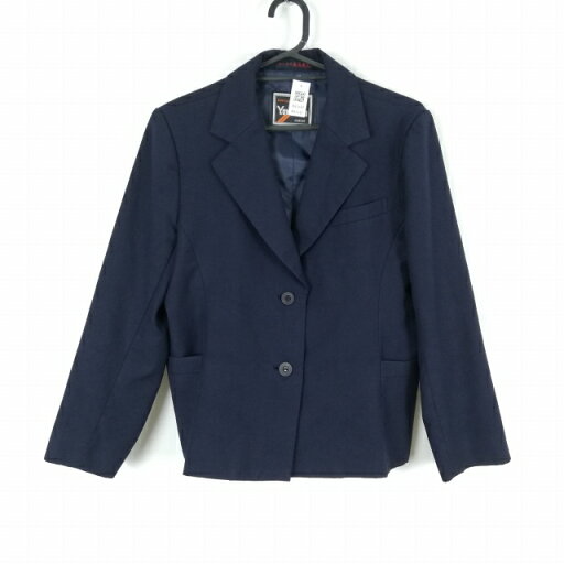 ブレザー 上着 冬物 女子 学生服 中学 高校 紺 制服 中古 ランクC NA2640 ブレザー 上着 冬物 女子 学生服 中学 高校 紺 制服 中古 ランクC NA2640
