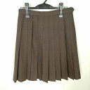 スクールスカート 冬物 w66-丈56 チェック 中学 高校 プリーツ 学生服 制服 女子 中古 HK8858