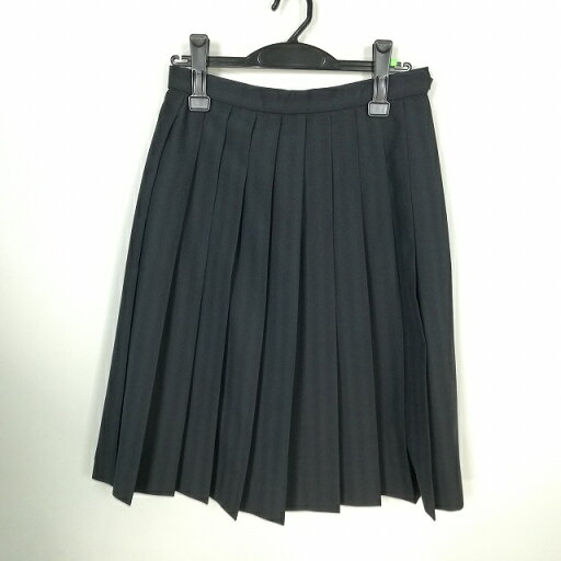 スクールスカート 夏物 w66-丈59 ストライプ 中学 高校 プリーツ 学生服 制服 女子 中古 HK9580 スクールスカート 夏物 w66-丈59 ストライプ 中学 高校 プリーツ 学生服 制服 女子 中古 HK9580