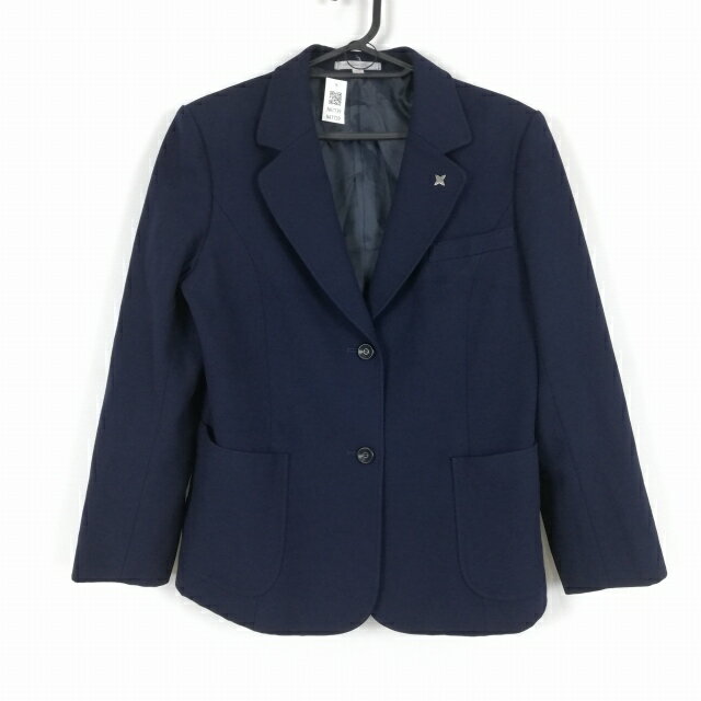 ブレザー 上着 冬物 女子 学生服 埼玉浦和東高校 紺 制服 中古 ランクB NA1739
