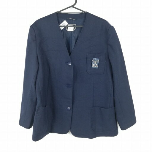イートン 上着 大きいサイズ 特大 冬物 女子 学生服 中学 高校 紺 制服 中古 ランクC EY1892 イートン 上着 大きいサイズ 特大 冬物 女子 学生服 中学 高校 紺 制服 中古 ランクC EY1892