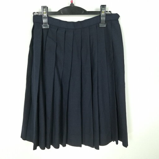 スクールスカート 冬物 w63-丈57 紺 中学 高校 プリーツ 学生服 制服 女子 中古 HK3311 スクールスカート 冬物 w63-丈57 紺 中学 高校 プリーツ 学生服 制服 女子 中古 HK3311