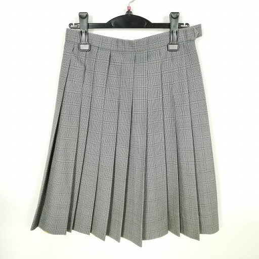 スクールスカート 冬物 w63-丈58 チェック 中学 高校 プリーツ 学生服 制服 女子 中古 HK8875 スクールスカート 冬物 w63-丈58 チェック 中学 高校 プリーツ 学生服 制服 女子 中古 HK8875