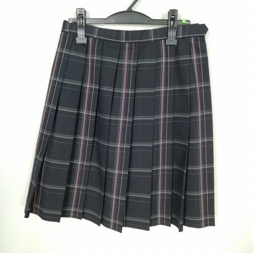 スクールスカート 冬物 w66-丈56 チェック 中学 高校 プリーツ 学生服 制服 女子 中古 HK8883 スクールスカート 冬物 w66-丈56 チェック 中学 高校 プリーツ 学生服 制服 女子 中古 HK8883