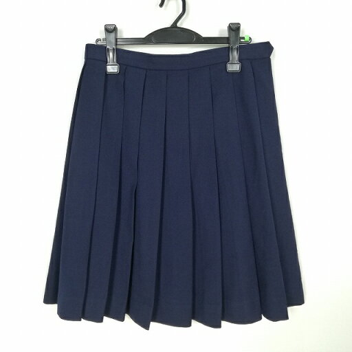 スクールスカート 冬物 w66-丈58 紺 中学 高校 森英恵 プリーツ 学生服 制服 女子 中古 HK9615 スクールスカート 冬物 w66-丈58 紺 中学 高校 森英恵 プリーツ 学生服 制服 女子 中古 HK9615