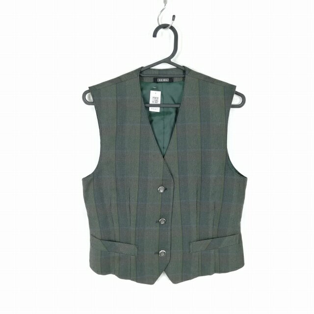 ベスト 上着 冬物 女子 学生服 埼玉開智学園高等部 制服 中古 ランクB EY6367