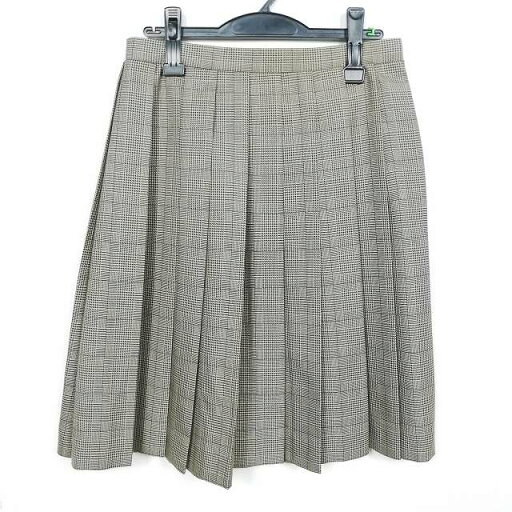 スクールスカート 冬物 w66-丈59 チェック 中学 高校 プリーツ 学生服 制服 女子 中古 HK3525 スクールスカート 冬物 w66-丈59 チェック 中学 高校 プリーツ 学生服 制服 女子 中古 HK3525
