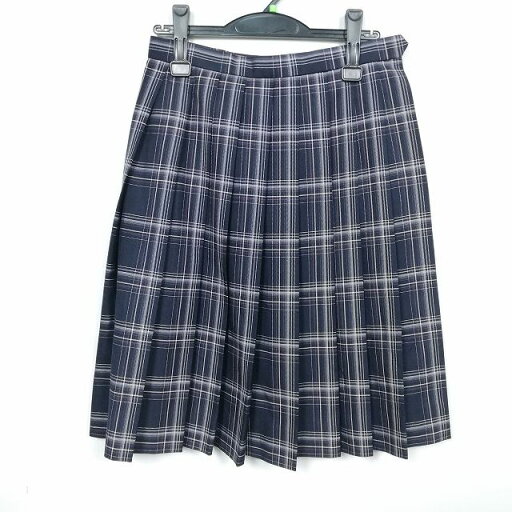 スクールスカート 冬物 w66-丈60 チェック 中学 高校 プリーツ 学生服 制服 女子 中古 HK3534 スクールスカート 冬物 w66-丈60 チェック 中学 高校 プリーツ 学生服 制服 女子 中古 HK3534