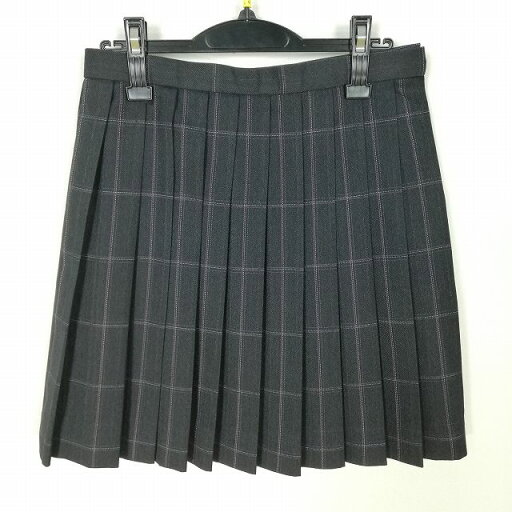 スクールスカート 冬物 w69-丈49 チェック 中学 高校 プリーツ 学生服 制服 女子 中古 HK3585 スクールスカート 冬物 w69-丈49 チェック 中学 高校 プリーツ 学生服 制服 女子 中古 HK3585