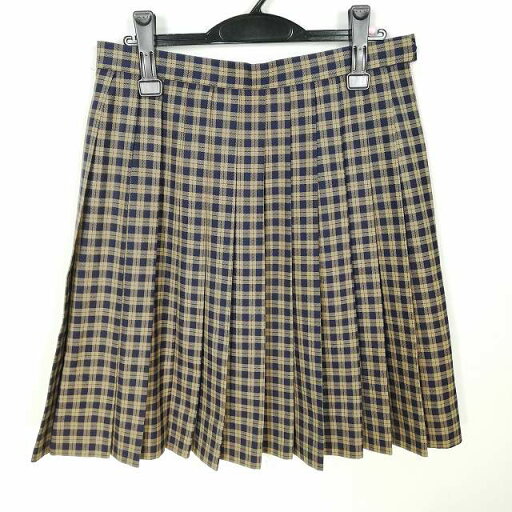 スクールスカート 大きいサイズ 冬物 w72-丈56 チェック 中学 高校 森英恵 プリーツ 学生服 制服 女子 中古 HK3605 スクールスカート 大きいサイズ 冬物 w72-丈56 チェック 中学 高校 森英恵 プリーツ 学生服 制服 女子 中古 HK3605