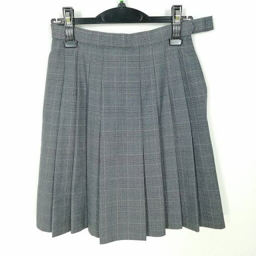 スクールスカート 冬物 w66-丈50 チェック 中学 高校 プリーツ 学生服 制服 女子 中古 HK3617 スクールスカート 冬物 w66-丈50 チェック 中学 高校 プリーツ 学生服 制服 女子 中古 HK3617