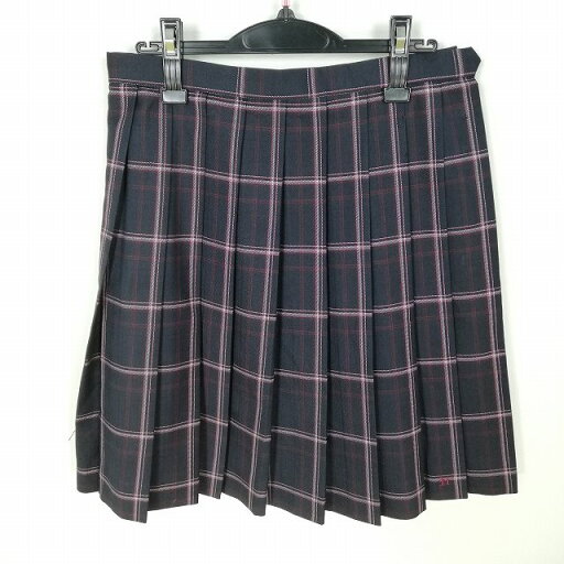 スクールスカート 大きいサイズ 冬物 w72-丈54 チェック 中学 高校 プリーツ 学生服 制服 女子 中古 HK3641 スクールスカート 大きいサイズ 冬物 w72-丈54 チェック 中学 高校 プリーツ 学生服 制服 女子 中古 HK3641