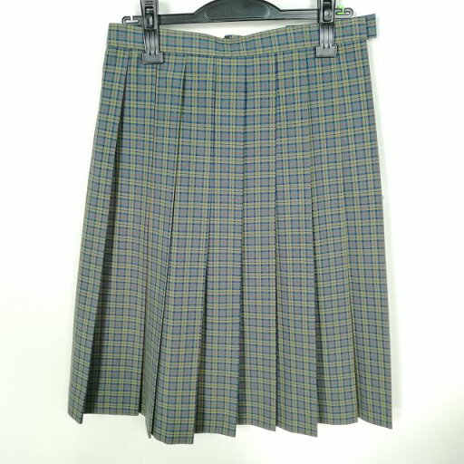 スクールスカート 夏物 w66-丈62 チェック 中学 高校 プリーツ 学生服 制服 女子 中古 HK8400 スクールスカート 夏物 w66-丈62 チェック 中学 高校 プリーツ 学生服 制服 女子 中古 HK8400