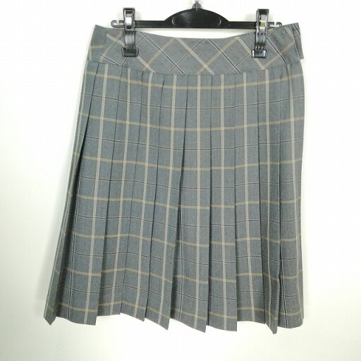 スクールスカート 大きいサイズ 夏物 w75-丈59 チェック 広島日彰館高校 プリーツ 学生服 制服 女子 中古 HK8917 スクールスカート 大きいサイズ 夏物 w75-丈59 チェック 広島日彰館高校 プリーツ 学生服 制服 女子 中古 HK8917