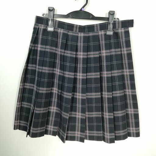 スクールスカート 大きいサイズ 夏物 w75-丈53 チェック 福岡大牟田高校 プリーツ 学生服 制服 女子 中古 HK8918 スクールスカート 大きいサイズ 夏物 w75-丈53 チェック 福岡大牟田高校 プリーツ 学生服 制服 女子 中古 HK8918