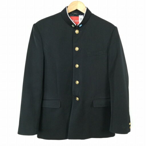 学生服 学ラン 175A 男子 カンコー 上着 丸洗い可 標準型学生服 ラウンドカラー カシドス 黒 中古 ランクC a3 JJ6703 学生服 学ラン 175A 男子 カンコー 上着 丸洗い可 標準型学生服 ラウンドカラー カシドス 黒 中古 ランクC a3 JJ6703