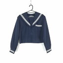 セーラー服 上着 大きいサイズ 冬物 白3本線 女子 学生服 中学 高校 紺 制服 中古 ランクC NA3084