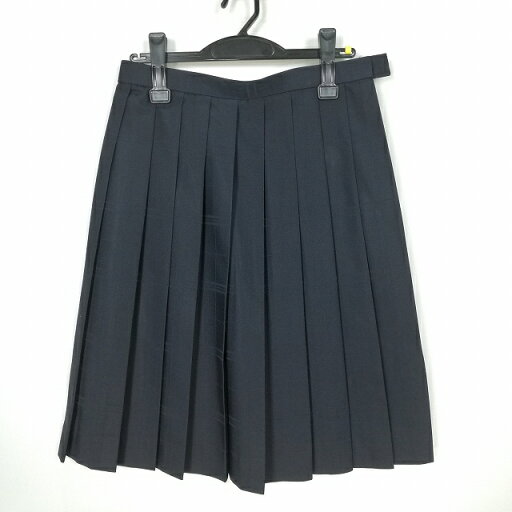 スクールスカート 夏物 w69-丈60 紺 中学 高校 プリーツ 学生服 制服 女子 中古 HK4217 スクールスカート 夏物 w69-丈60 紺 中学 高校 プリーツ 学生服 制服 女子 中古 HK4217