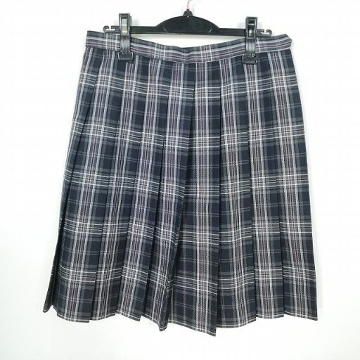 スクールスカート 大きいサイズ 冬物 w72-丈56 チェック 中学 高校 プリーツ 学生服 制服 女子 中古 HK4258 スクールスカート 大きいサイズ 冬物 w72-丈56 チェック 中学 高校 プリーツ 学生服 制服 女子 中古 HK4258