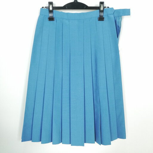 スクールスカート 夏物 w69-丈66 水色 中学 高校 プリーツ 学生服 制服 女子 中古 HK4304 スクールスカート 夏物 w69-丈66 水色 中学 高校 プリーツ 学生服 制服 女子 中古 HK4304