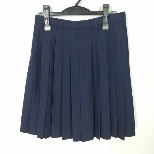スクールスカート 冬物 w66-丈54 紺 中学 高校 プリーツ 学生服 制服 女子 中古 HK4344 スクールスカート 冬物 w66-丈54 紺 中学 高校 プリーツ 学生服 制服 女子 中古 HK4344