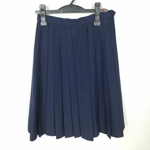 スクールスカート 夏物 w58-丈60 紺 中学 高校 プリーツ 学生服 制服 女子 中古 HK4349 スクールスカート 夏物 w58-丈60 紺 中学 高校 プリーツ 学生服 制服 女子 中古 HK4349