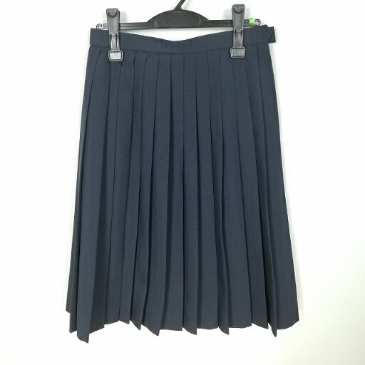 スクールスカート 夏物 w66-丈64 紺 御津中学 プリーツ 学生服 制服 女子 中古 HK4355 スクールスカート 夏物 w66-丈64 紺 御津中学 プリーツ 学生服 制服 女子 中古 HK4355