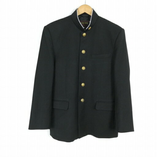 学生服 学ラン 175A 男子 上着 丸洗い可 標準型学生服 ラウンドカラー カシドス 黒 中古 ランクC a3 JJ6715 学生服 学ラン 175A 男子 上着 丸洗い可 標準型学生服 ラウンドカラー カシドス 黒 中古 ランクC a3 JJ6715