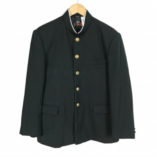 学生服 学ラン 165B 男子 カンコー 上着 丸洗い可 ウール混 ラウンドカラー カシドス 黒 中古 ランクC a3 JJ6728 学生服 学ラン 165B 男子 カンコー 上着 丸洗い可 ウール混 ラウンドカラー カシドス 黒 中古 ランクC a3 JJ6728
