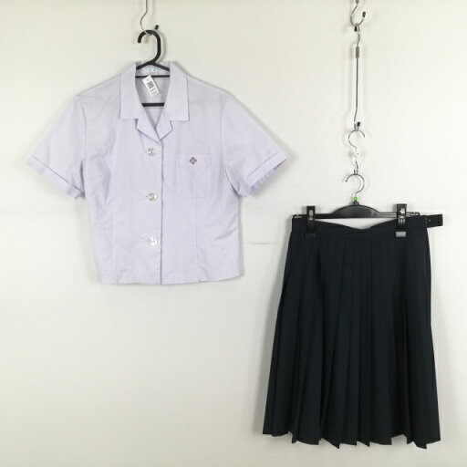 ブラウス スカート 上下2点セット 大きいサイズ 夏物 女子 学生服 高知土佐高校 白 制服 中古 ランクC EY0542 ブラウス スカート 上下2点セット 大きいサイズ 夏物 女子 学生服 高知土佐高校 白 制服 中古 ランクC EY0542