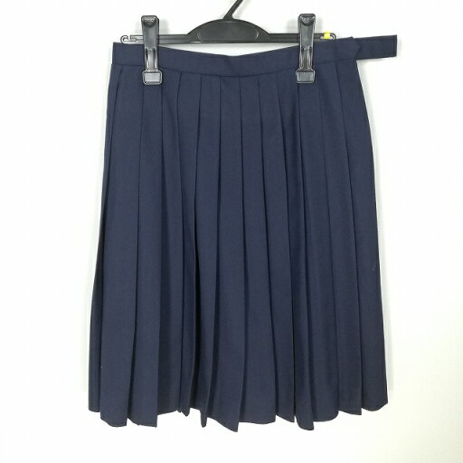 スクールスカート 冬物 w69-丈62 紺 中学 高校 プリーツ 学生服 制服 女子 中古 HK4380 スクールスカート 冬物 w69-丈62 紺 中学 高校 プリーツ 学生服 制服 女子 中古 HK4380