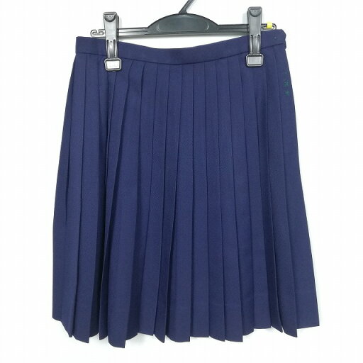 スクールスカート 冬物 w69-丈55 紺 中学 高校 プリーツ 学生服 制服 女子 中古 HK4386 スクールスカート 冬物 w69-丈55 紺 中学 高校 プリーツ 学生服 制服 女子 中古 HK4386
