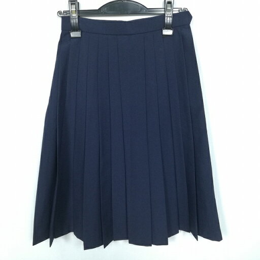スクールスカート 夏物 w60-丈62 紺 中学 高校 プリーツ 学生服 制服 女子 中古 HK4466 スクールスカート 夏物 w60-丈62 紺 中学 高校 プリーツ 学生服 制服 女子 中古 HK4466
