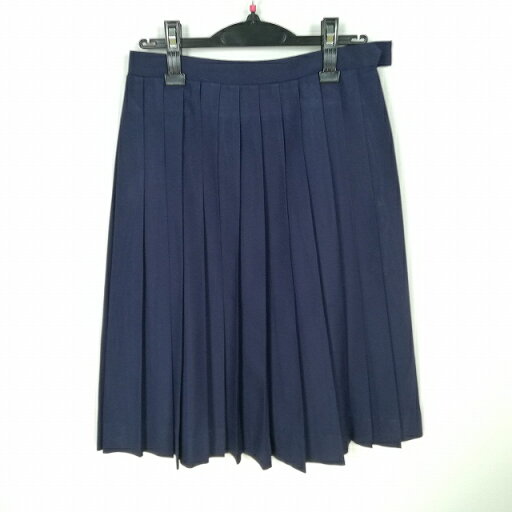 スクールスカート 夏物 w63-丈61 紺 中学 高校 プリーツ 学生服 制服 女子 中古 HK4489 スクールスカート 夏物 w63-丈61 紺 中学 高校 プリーツ 学生服 制服 女子 中古 HK4489