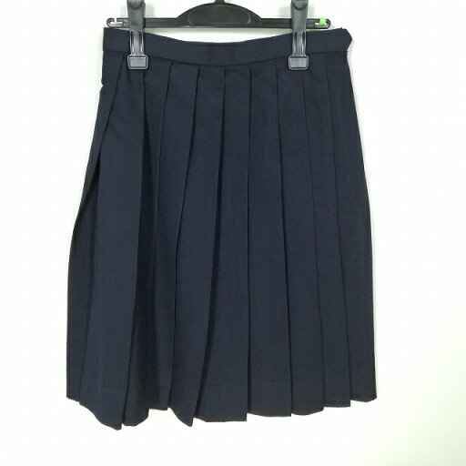 スクールスカート 冬物 w66-丈58 紺 中学 高校 プリーツ 学生服 制服 女子 中古 HK4522 スクールスカート 冬物 w66-丈58 紺 中学 高校 プリーツ 学生服 制服 女子 中古 HK4522