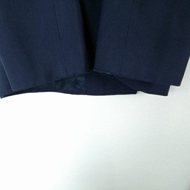 ブレザー スカート 上下2点セット 165A 大きいサイズ 冬物 女子 学生服 兵庫松崎中学 紺 制服 中古 ランクC EY0053