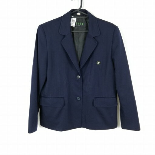 ブレザー 上着 冬物 女子 学生服 香川高松西高校 紺 制服 中古 ランクC EY0576 ブレザー 上着 冬物 女子 学生服 香川高松西高校 紺 制服 中古 ランクC EY0576
