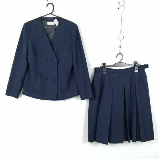 イートン スカート 上下2点セット 165A オリーブデオリーブ 冬物 女子 学生服 中学 高校 紺 制服 中古 ランクC NA6970 イートン スカート 上下2点セット 165A オリーブデオリーブ 冬物 女子 学生服 中学 高校 紺 制服 中古 ランクC NA6970