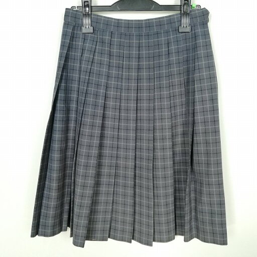 スクールスカート 夏物 w66-丈60 チェック 中学 高校 プリーツ 学生服 制服 女子 中古 HK8982 スクールスカート 夏物 w66-丈60 チェック 中学 高校 プリーツ 学生服 制服 女子 中古 HK8982
