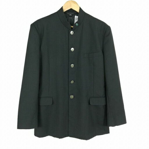学生服 学ラン 180A 男子 上着 ウール混 埼玉山村国際高校 学校指定制服 ラウンドカラー 黒 中古 ランクB JJ5177 学生服 学ラン 180A 男子 上着 ウール混 埼玉山村国際高校 学校指定制服 ラウンドカラー 黒 中古 ランクB JJ5177