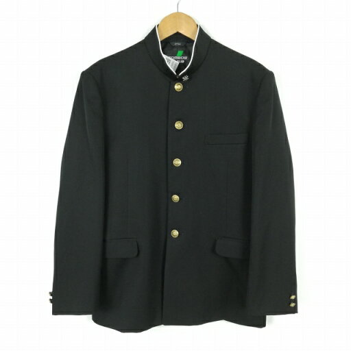 学生服 学ラン 175A 男子 トンボ 上着 丸洗い可 ウール混 標準型学生服 ラウンドカラー カシドス 黒 中古 ランクB a3 JJ6493 学生服 学ラン 175A 男子 トンボ 上着 丸洗い可 ウール混 標準型学生服 ラウンドカラー カシドス 黒 中古 ランクB a3 JJ6493