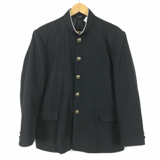 学生服 学ラン 175B 男子 上着 丸洗い可 ウール混 標準型学生服 ラウンドカラー カシドス 黒 中古 ランクC a3 JJ6524 学生服 学ラン 175B 男子 上着 丸洗い可 ウール混 標準型学生服 ラウンドカラー カシドス 黒 中古 ランクC a3 JJ6524