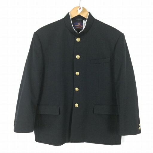 学生服 学ラン 165B 男子 上着 丸洗い可 ウール混 標準型学生服 ラウンドカラー カシドス 黒 中古 ランクC a3 JJ6526 学生服 学ラン 165B 男子 上着 丸洗い可 ウール混 標準型学生服 ラウンドカラー カシドス 黒 中古 ランクC a3 JJ6526