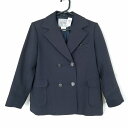 ブレザー 上着 冬物 女子 学生服 中学 高校 紺 制服 中古 ランクC NA7799