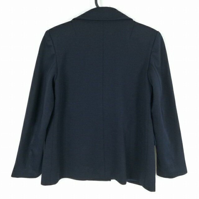 ジャケット 上着 冬物 女子 学生服 中学 高校 紺 制服 中古 ランク NA7980