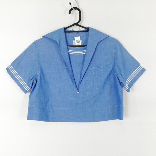 セーラー服 上着 夏物 女子 学生服 熊本ルーテル学院中学高校 水色 制服 中古 ランクC EY8280 セーラー服 上着 夏物 女子 学生服 熊本ルーテル学院中学高校 水色 制服 中古 ランクC EY8280