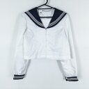 コスプレ セーラー服 上着 L 白3本線 女子 学生服 中学 高校 白 制服 中古 GM1675